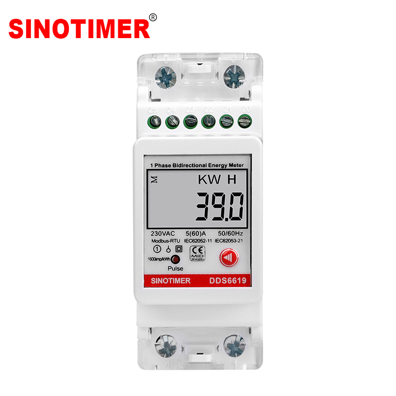 Energy Meter Bidirectional - Mejor proveedor monofásico AC 230V 60A