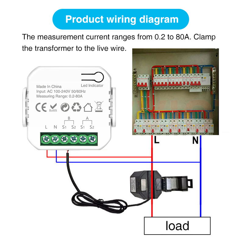 Tuya Wifi inteligente medidor  - Energy Meter Bidirectional reseña y precio