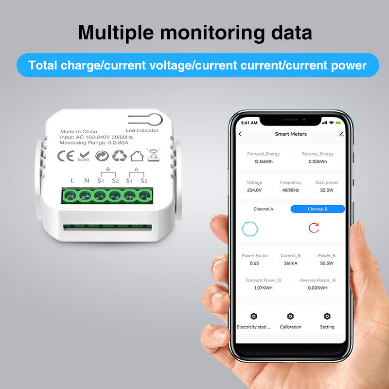 Tuya Wifi inteligente medidor  - Energy Meter Bidirectional reseña y precio