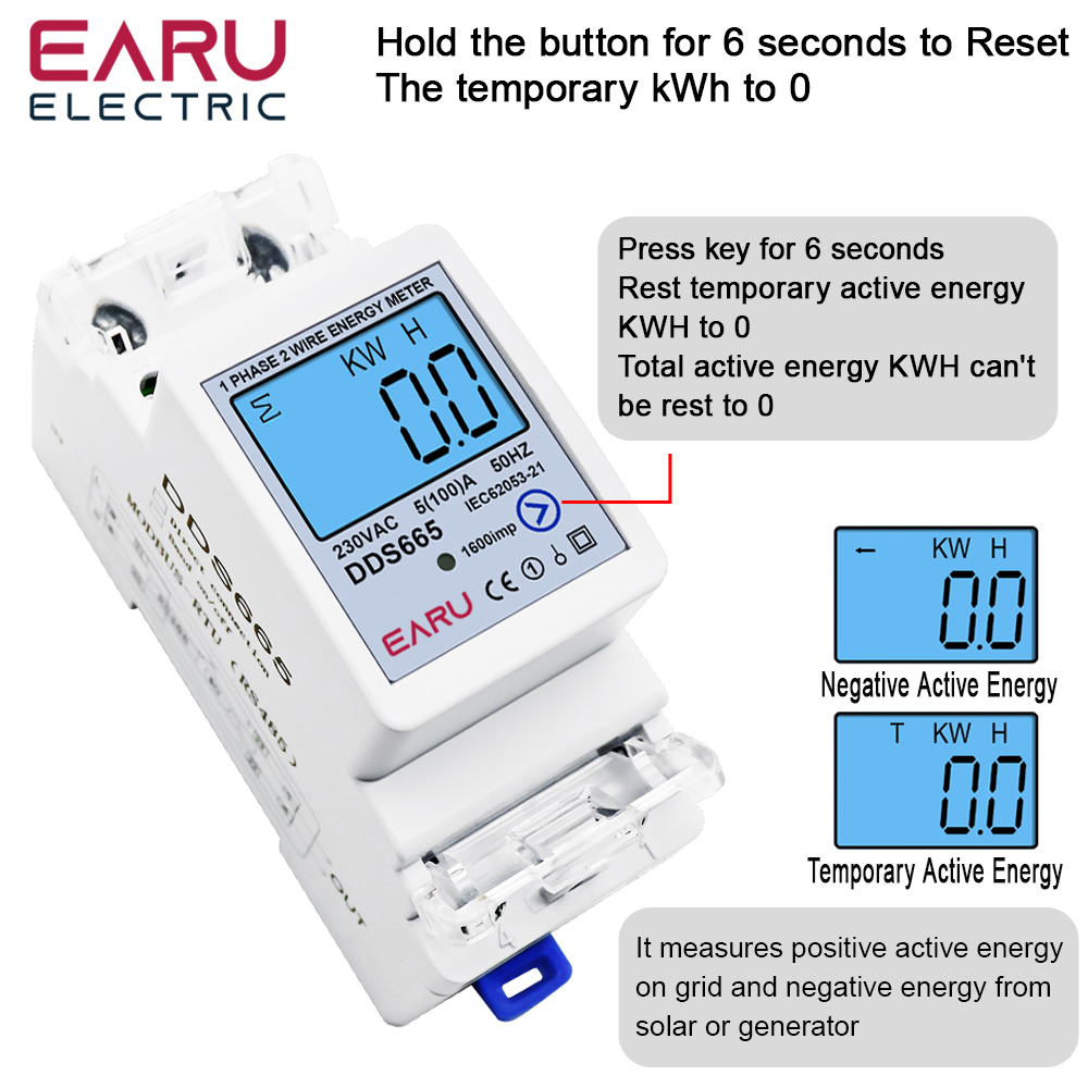 Medidor de Energía Bidireccion - Energy Meter Bidirectional reseña y precio