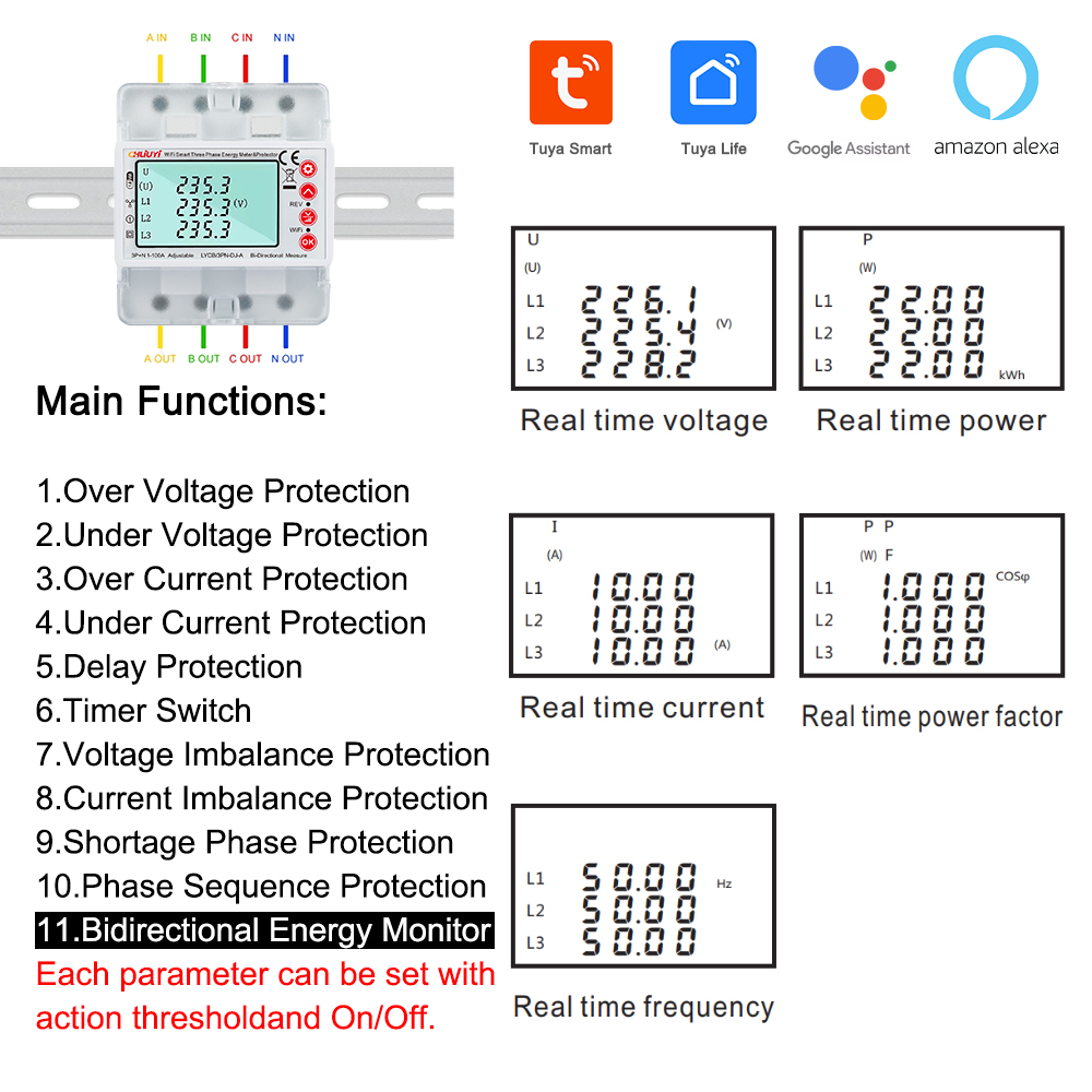 Medidor de Energía Inteligente - Energy Meter Bidirectional reseña y precio