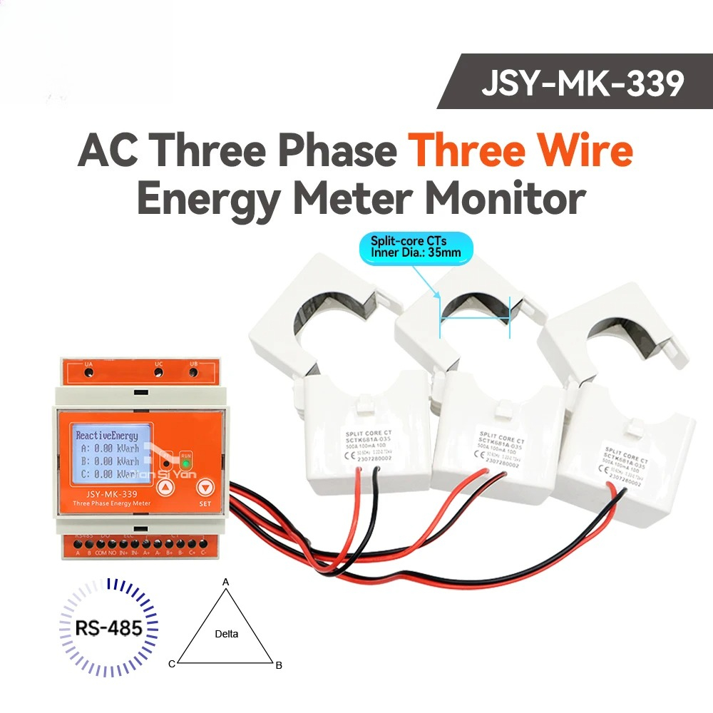 Medidor de Energía KWh Modbus- - Energy Meter Bidirectional reseña y precio
