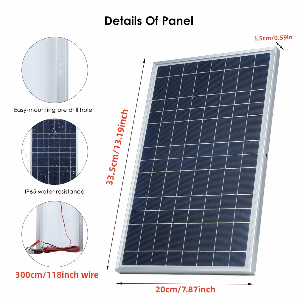 Kit de panel solar de 35W, ene - Renewable Energy Generation reseña y precio