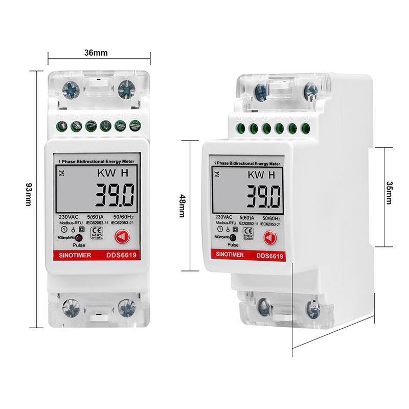 Mejor proveedor monofásico AC  - Energy Meter Bidirectional reseña y precio