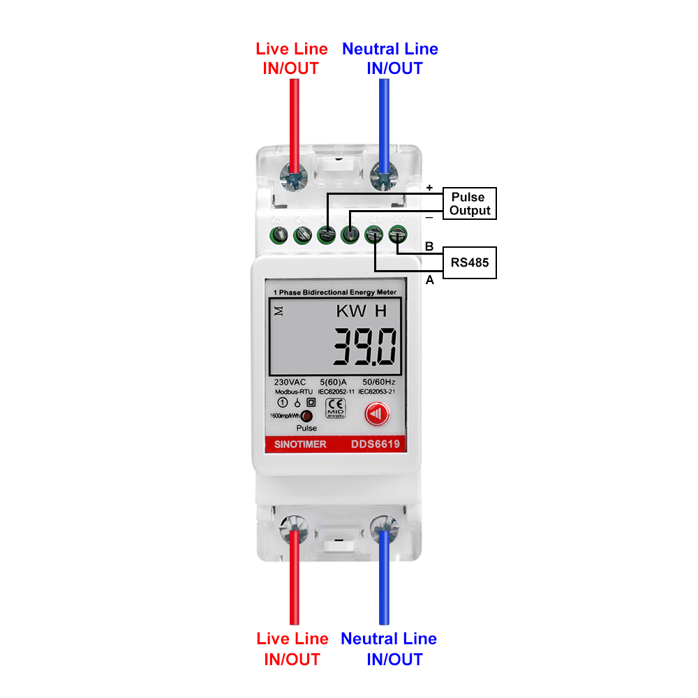 DDS6619-039 Medidor de energía - Energy Meter Bidirectional reseña y precio